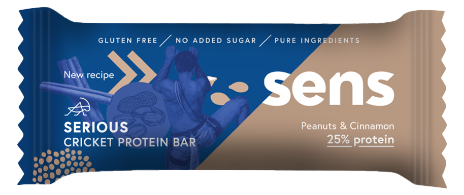 SINGLE Serious Protein tyčinka s cvrččím proteinem - Arašídy & Skořice (50g)